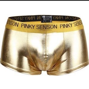 New men’s sexy gold shimmer underwear